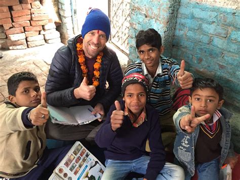 Volunteer in India .